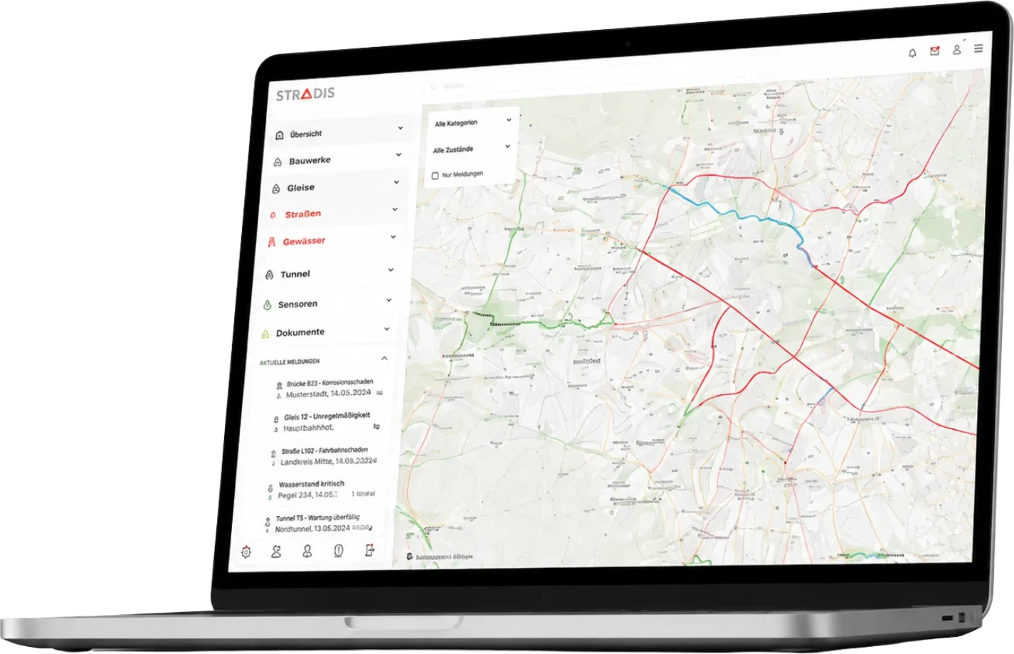 STRADIS WebClient Dashboard